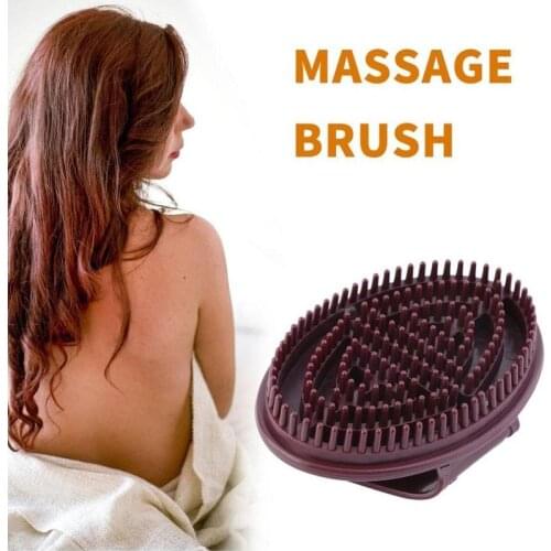 1pcs Soft Silicone Massage Scrub Brush Peeling Body Bath Brush Exfoliating Footbrush Bath Spa Full Body Massage Comb