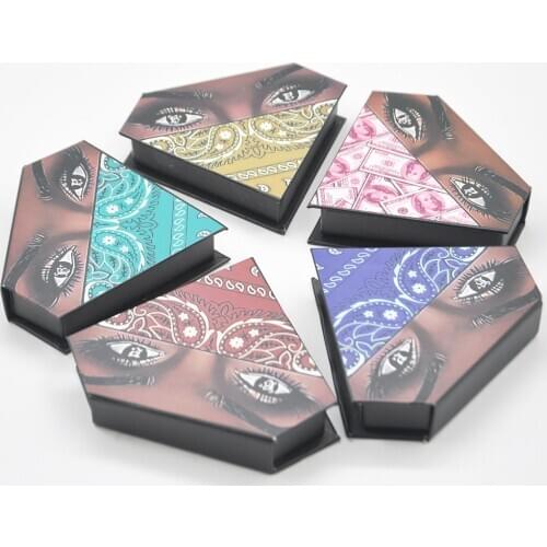 100/pack Wholesale False eyelashes box package custom logo lash boxes packaging Faux Cils mink lashes Makeup case bulk vendors