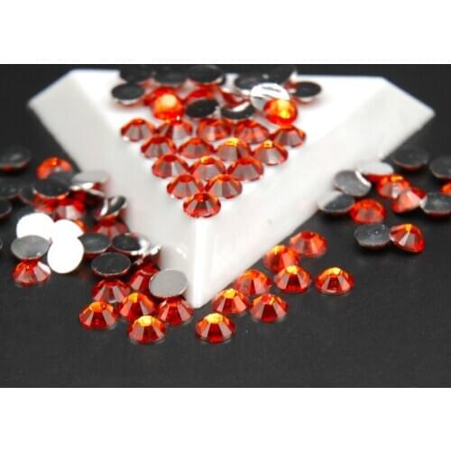 2MM 3MM 4MM 5MM 6.5MM Round Stones Flat Facets Acrylic Flat Back Beads Hyacinth Color Nail Art Stone DIY Wedding Decorate