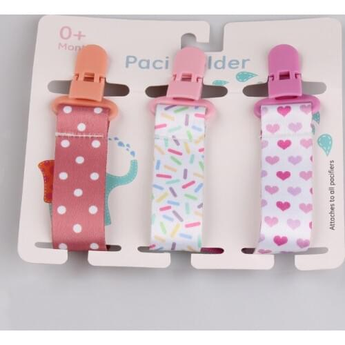 3 Pcs/Set Baby Pacifier Clips Pacifier Chain Dummy Clip Nipple Holder for Nipples Children Pacifier Clip Soother Holder Attache