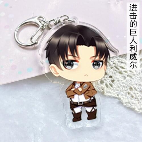 Attack on Titan fruit Anime Acrylic Key Chains Cartoon Keyring Keychain Pendant Keyholder Unisex Gift