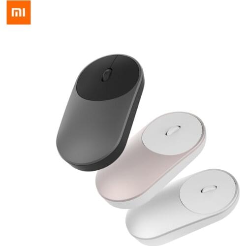 Original Xiaomi Mi Wireless Mouse Portable Game Mouses Aluminium Alloy ABS Material 2.4GHz WiFi Bluetooth 4.0 Control Connect
