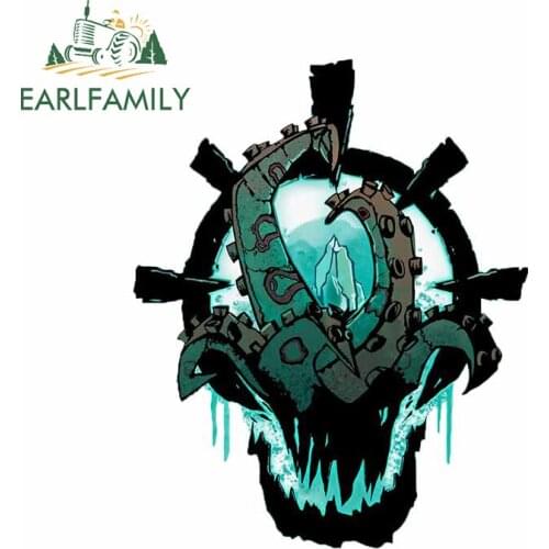 EARLFAMILY 13cm x 10.5cm Cartoon Car Sticker For Nightmarish Creatures Decal Vinyl Car Wrap VAN Graffiti Decoration Waterproof