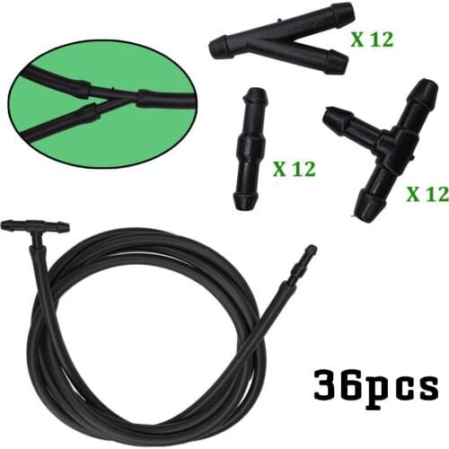 Fittings Connector Joiner Hose Nozzle Universal Windshield Wiper 36pcs