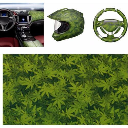 Water Transfer Film Green Leaves Hydrographic Transfer Water Film Hydro Dipping Film Car Decor