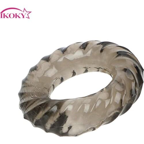 IKOKY Cock Ring Silicone Adult Products Male Longer Lasting Sex Toys for Men Male Delay Ejaculation Penis Ring