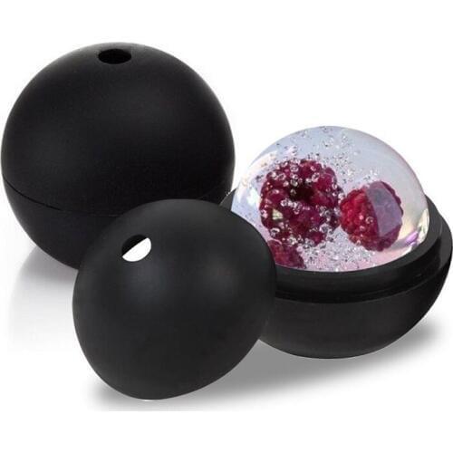 MOFUNYO 75mm Ice Barware Tool for Whiskey Large spheres silicone ice ball maker mold