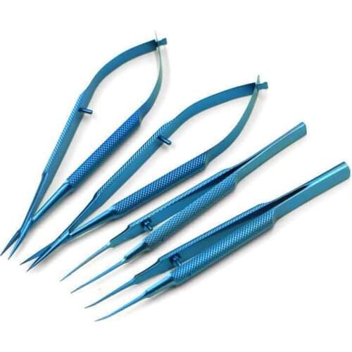 Titanium alloy instruments set forcep needle holder scissor Ophthalmic instruments
