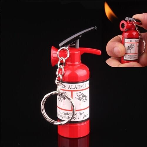 Unusual Fire Extinguisher Gas Lighter Cigarette Lighters Smoking Accessories Gadgets for Men Outdoor Waterproof Camping Lighter