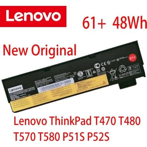 Original Lenovo Thinkpad T470 T570 P51S 01AV427 01AV423 SB10K97580 11.4V 24WH Laptop Battery 61
