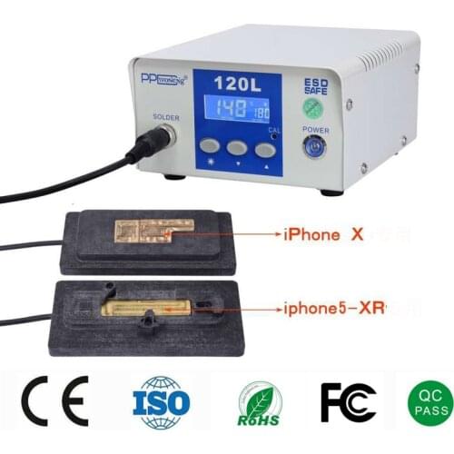PPD120L Desoldering Rework Station Unsolder CPU Chip Remove Welding Platform Hot Gun & Solder Iron for iPhone A8-A12 X PCB Board
