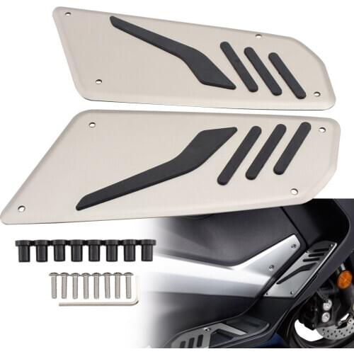Motorcycle Driver Footboard Footrest Pedal Covers Fits For Yamaha T-MAX 530 2013 2014 2015 Models