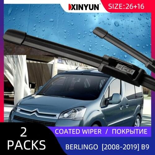 Coated wiper Front Wiper Blades For Citroen - Berlingo (B9) [2008-2019] Windshield Windscreen 26"12"