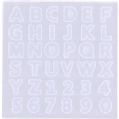 26 English Alphabet Letters Chocolate Silicone Cake Mold Ice Cube Candy Soap Pan Decorating Tools Soap Maker Tray
