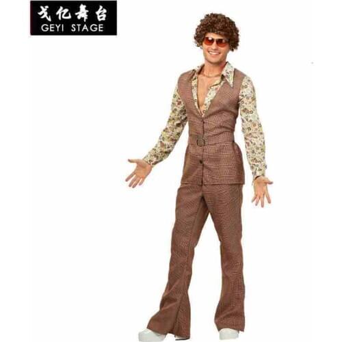 New adult Halloween disoco male anime uniform cosplay dress complete dress clothes for women