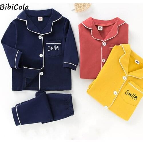 Girls Boys Spring Autumn Kids Pajamas New Fashion Lycra Cotton Sleepwear Children Lounge Set Toddler Teenagers Clothing Set 2-7Y
