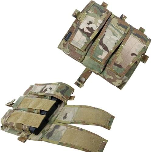 Military AVS Tactical Vest Special Replacement Front Plate M4 Triple Pack Mulitcam Imported From The