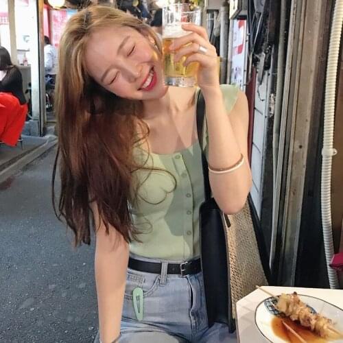 Kpop Korean Celebrity Streetwear Fashion Knitted T Shirts Women New Thin Long Sleeve Tees Single Breasted Cardigan Tshirt Tops