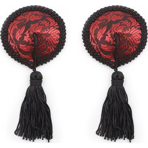 Milk Women Tassel Sequin Paste Breast Bra Silicone Heart Nipple Cover Chest patch Lingerie Accessories Milk paste Bra