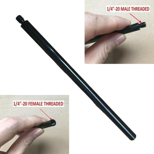 1/4" Thread Extension Rod Tripod Stabilizer for Light Stands and Ceiling Mounts