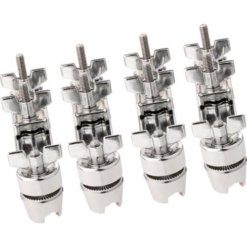 4Pcs Drum Clamp Extension Holder Drums Parts Accessories Assembly Mounting Hardware, Heavy Duty