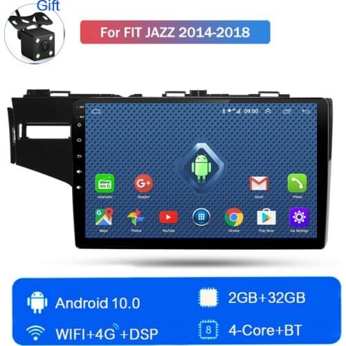 4G LTE central multimidia Head Unit Player for Honda Fit Jazz 2014 2015 2016 2017 2018 big screen Android 10 car GPS navigation