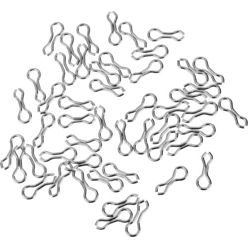 50 Pieces Alloy Sinker Eyes Eyelets Lead Mold Fishing Tackle Accessories 12mm 15mm 21mm