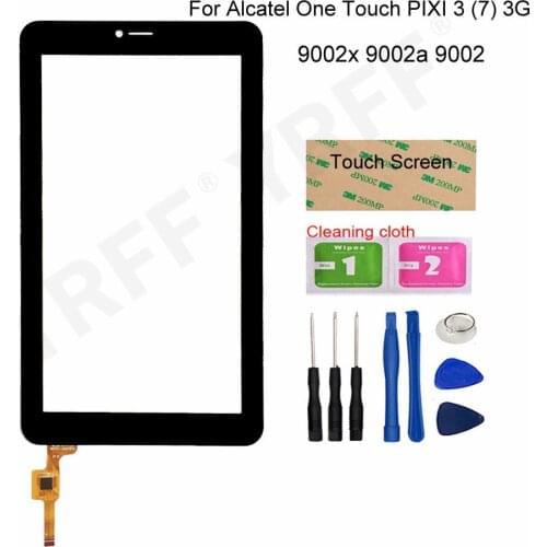 7.0'' Tablet PC Screen For Alcatel ONE TOUCH PIXI 3 (7) 3G 9002x 9002a 9002 Touch Screen Digitizer Sensor Outer Glass Lens Panel