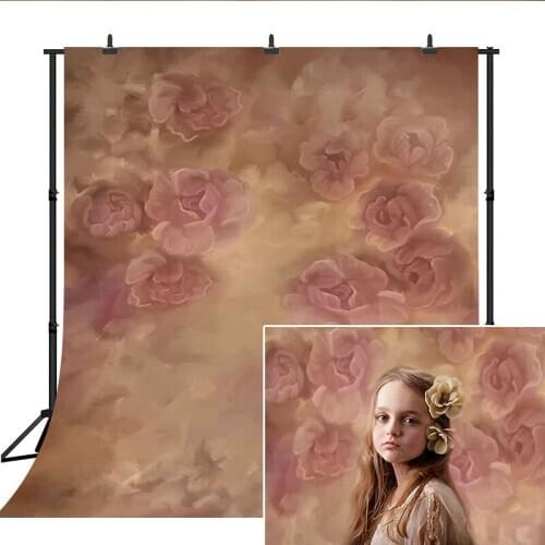 Abstract Floral Photography Backdrop Flower Texture Newborn Kids Portrait Background Studio Old Master Professional Photocall