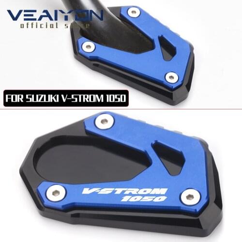 Motorcycle accessories Side Stand enlarger plate For suzuki motocross V-Strom Vstrom 1050 1050XT 2019 2020 2021 dirt bike