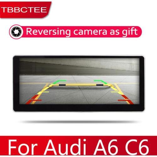Car Android System 1080P IPS LCD Screen For Audi A6 A6L C6 2004~2011 Car Radio Player GPS Navigation BT WiFi AUX
