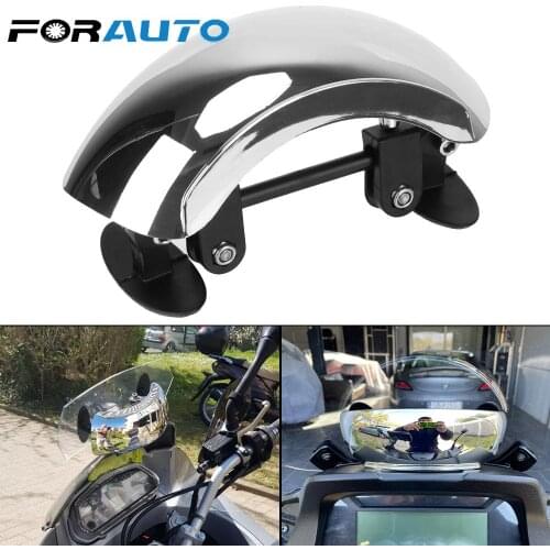 Safety Rearview Mirror Universal Wide Angle 180 Degree Auxiliary Blind Spot Mirror Motorcycle Windscreen Motorcycle Accessories