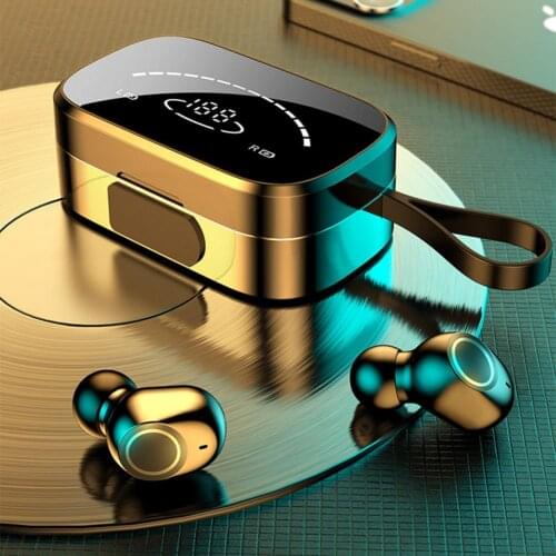 TWS Bluetooth Earphones 2600mAh LED Display Charging Box Wireless Headphones Sports Waterproof Earbuds Headsets With Microphone