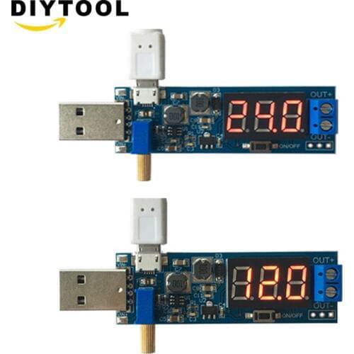 DC-DC 5V to 3.5V / 12V USB Step UP / Down Power Supply Module Adjustable Boost Buck Converter Out DC 1.2V-24V