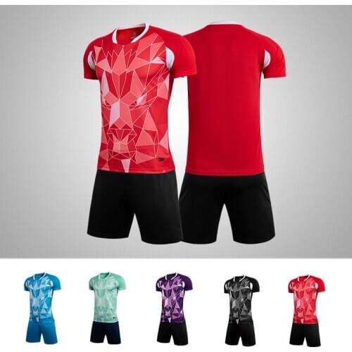 Custom football Soccer jerseys men football uniforms mens Set soccer shirts and shorts adult football set suit MB8623