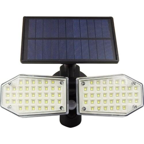 Googor LED Solar PIR Motion Sensor Light, 3 Sides Illumination Wireless with 270Wide Angle IP67 Waterproof Solar Street Light