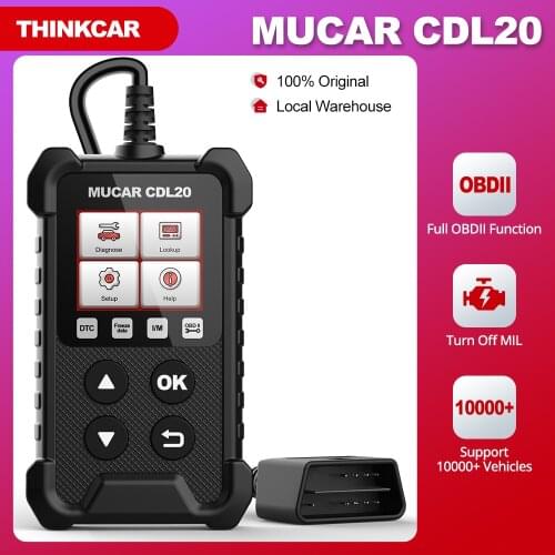 THINKCAR ThinkOBD 20 OBD 2 Car Auto Diagnostic Tool Code Reader DTC Lookup Plug and Play Scanner Professional Engine Analyzer