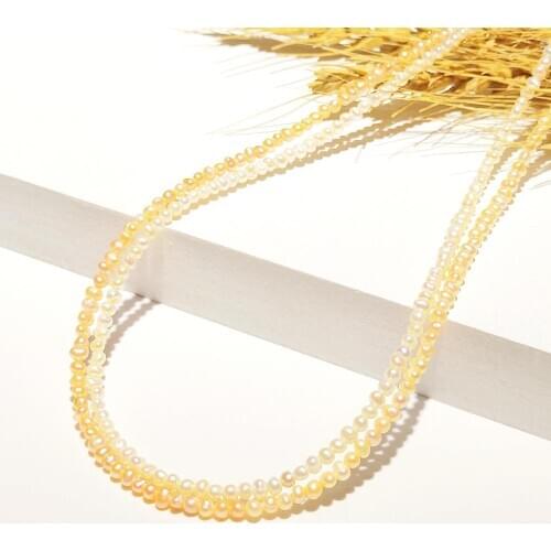 Lii Ji Real Tiny Pearl Choker Necklace White Pink Freshwater Pearl Necklace 925 Sterling Silver Clasp Women Gift Jewelry