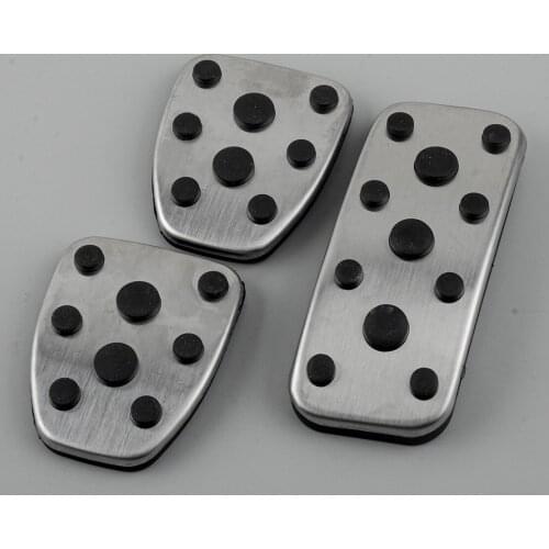 1 Set Clutch Brake Accelerator Pedals Covers Pads Car Fit For Subaru Forester XV Impreza Outback Legacy 2013 2014