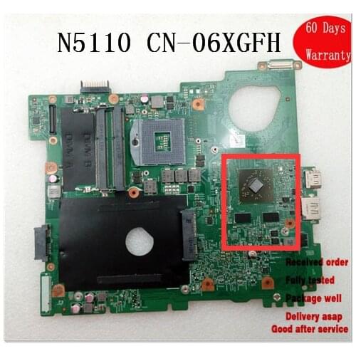Main board For Dell N5110 5110 15R 10245-1 48.4IE01.011 Laptop Motherboard 6XGFH 06XGFH Discrete 4 video graphics Fully tested