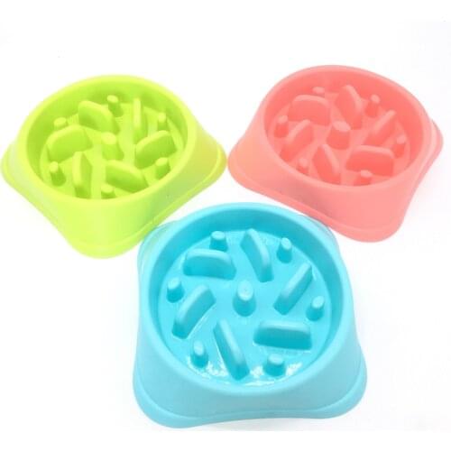Dog Slow Eating Bowl Pet Feeder Pet Supplies Anti Choke Puppy Kitten Slow Feeder Bowls For Cat Dogs Slow Feeding Dog Bowls