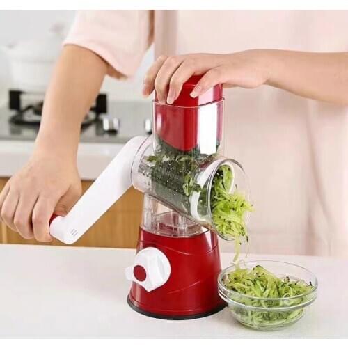 Multifunctional Hand Roller Household Rotary Shredder Potato Carrot Grater Slicer Vegetable Cutter Chopper Blades Kitchen Tool