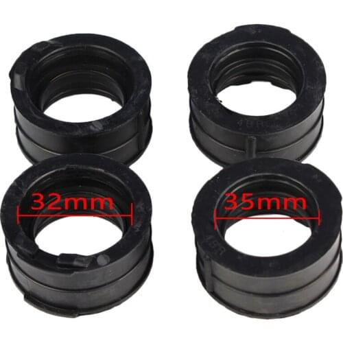 Motorcycle Carburetor Interface Adapter Carb Boots Intake Manifold For Yamaha XJ600 Seca II 1997-1998 & XJ600 Seca II 1992 Black