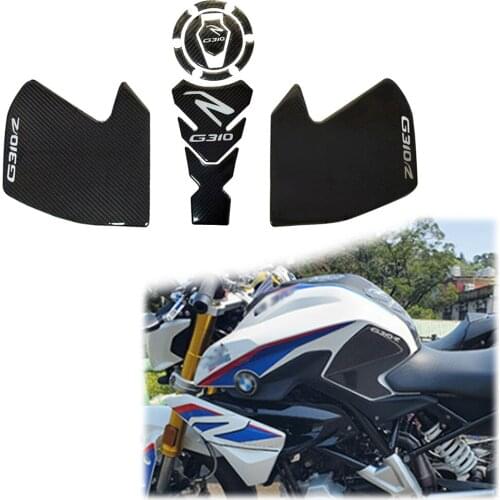 Motorcycle for BMW G310R Fuel Tank Stickers Anti-scratch Non-slip Waterproof Carbon Fiber 3D Stereo Sticker Decals
