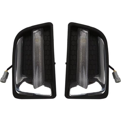 Exterior Auto Lamp Light Led Drl Daytime Running Lights Fog Lamps for ISUZU D-MAX DMAX 2012-2016 White