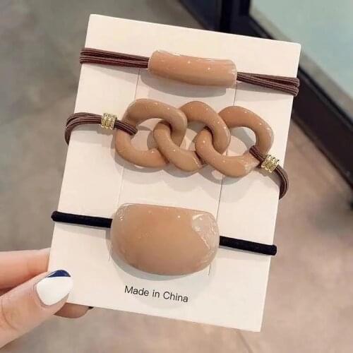 New Korea Women Hair Ropes Temperament Hair Bands Elastic Rubber Band Ponytail Holder Gum for Hair Ties Scrunchies Hairband