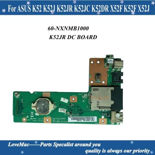 Original For ASUS K52 K52J K52JR K52JC K52DR X52F K52F X52J DC Power Jack Audio Board 60-NXMDC1000 100% tested