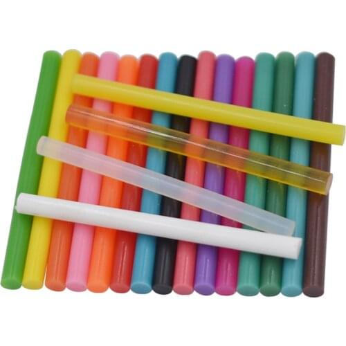 11Pcs 11 colors Clear Colorful Hot Melt Glue Sticks Vintage Sealing Wax Envelope Invitation Stamp Security Packaging Repair Tool