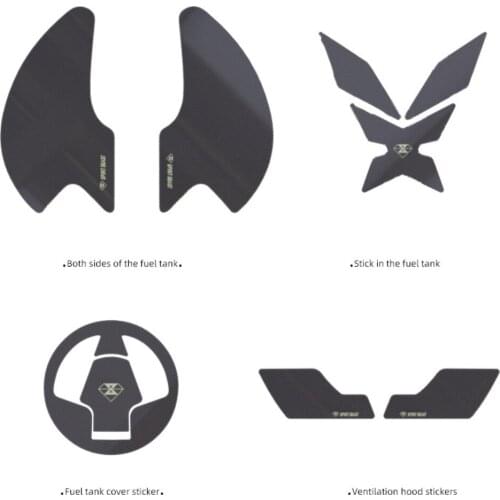 Motorcycle Suitable Fuel Tank Cap Paste Modified Vehicle Anti Scratch Protection Side Carbon Fiber for Kd150-g1