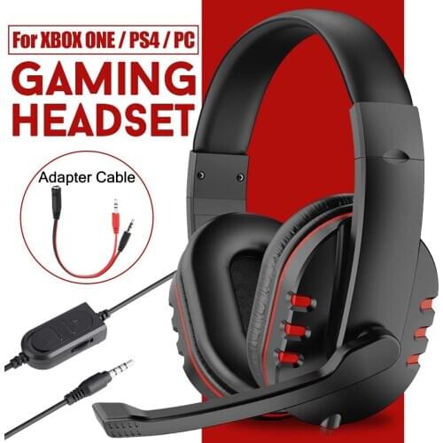 Professional Gaming Headphone Led Light Bass Stereo Noise Reduction Mic Gamer headset For PS4 Laptop PC Wired Headset